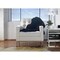 Homeroots 2 x 3 ft. New Zealand Single Sheepskin Rug Black 293184 - alternate 2